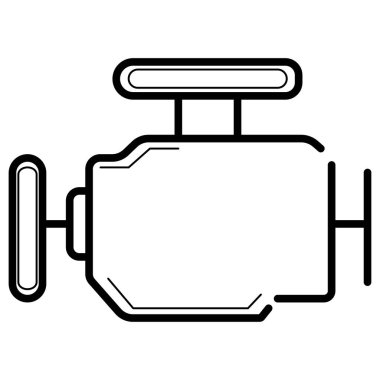 Su Pompası simgesi beyaz arka plan üzerinde izole