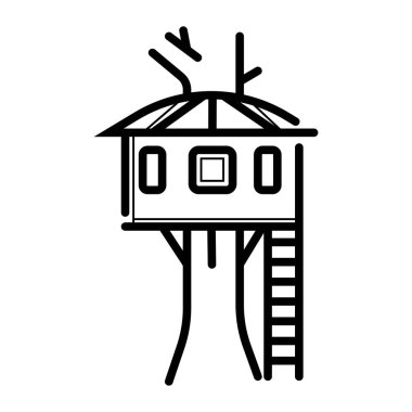 Beyaz arka plan üzerinde izole ağaç simgesiyle şirketten