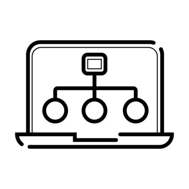 Beyaz arka plan üzerinde izole diyagram simgesi