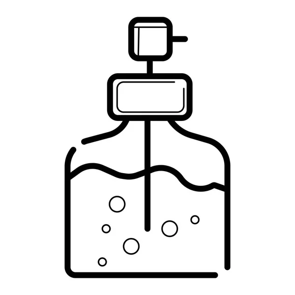Icône Savon Liquide Isolée Sur Fond Blanc — Image vectorielle