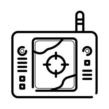 Uçağı uzaktan kumanda simgesi