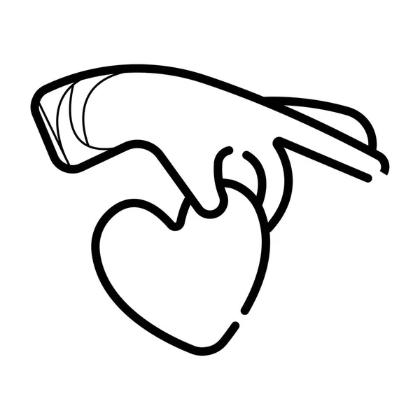Heart Vector Icon Illustration — Stock Vector