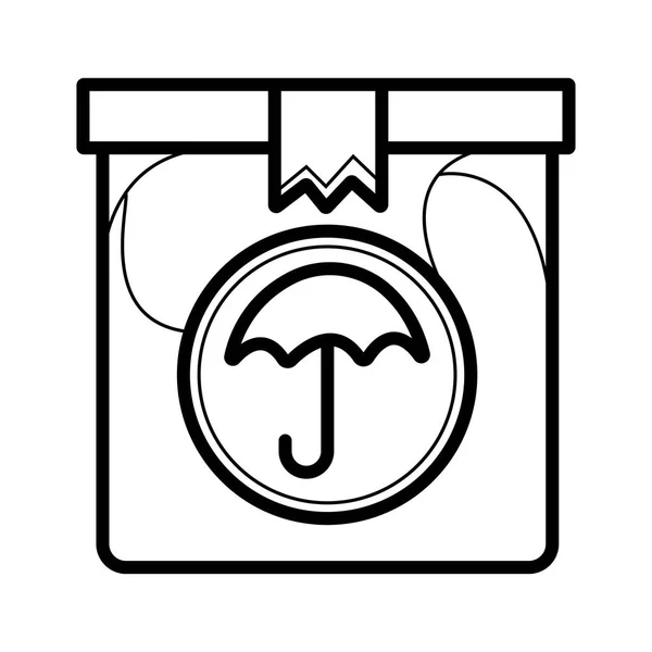 Icono Del Paquete Vector Ilustración — Vector de stock