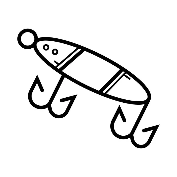 Fischhaken Symbol Vektor Illustration — Stockvektor