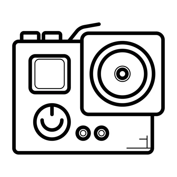 Action Camera Icon Illustration — Stock Vector