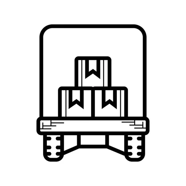 Illustration Vectorielle Icône Camion — Image vectorielle