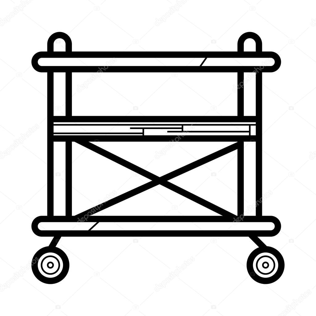 Scaffolding icon vector illustration