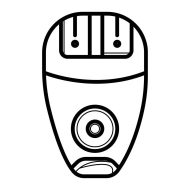Epilatör, depilator Anahat vektör simgesi. Modern basit izole işareti. Piksel mükemmel vektör çizim logo, Web sitesi, mobil uygulaması ve diğer tasarım için