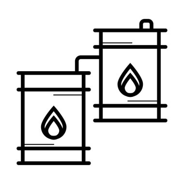 Varil petrol simge vektör 