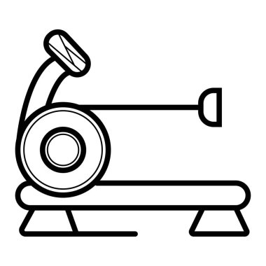 koşu bandı simgesi vektör çizimi