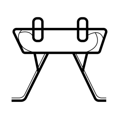 Kulplu beygir vektör çizim