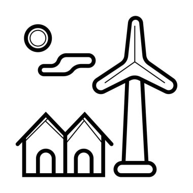 Rüzgar türbini simge tasarlamak