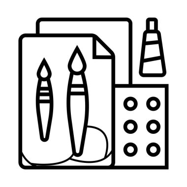 Sanat simge vektör çizim