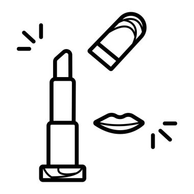 ruj simgesi vektör çizimi