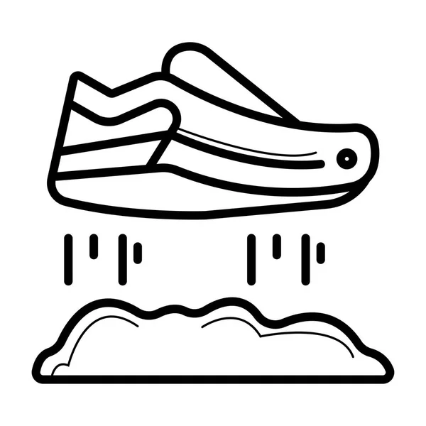 Ilustración Zapatos Voladores — Vector de stock