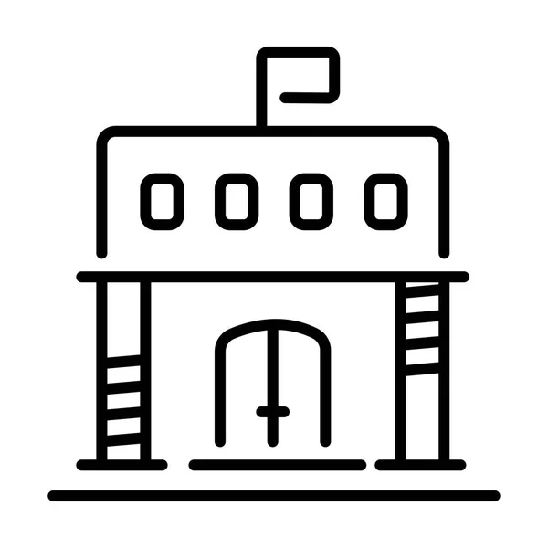 Иконка Здания Библиотеки — стоковый вектор