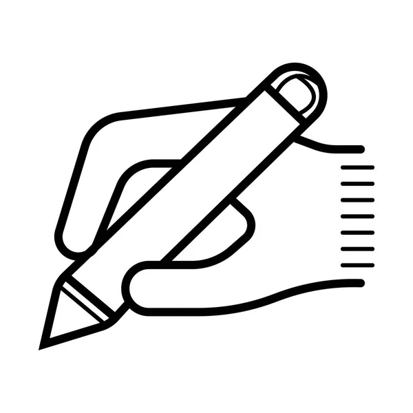 Handwriting Icon Vector Illustration — Stock Vector