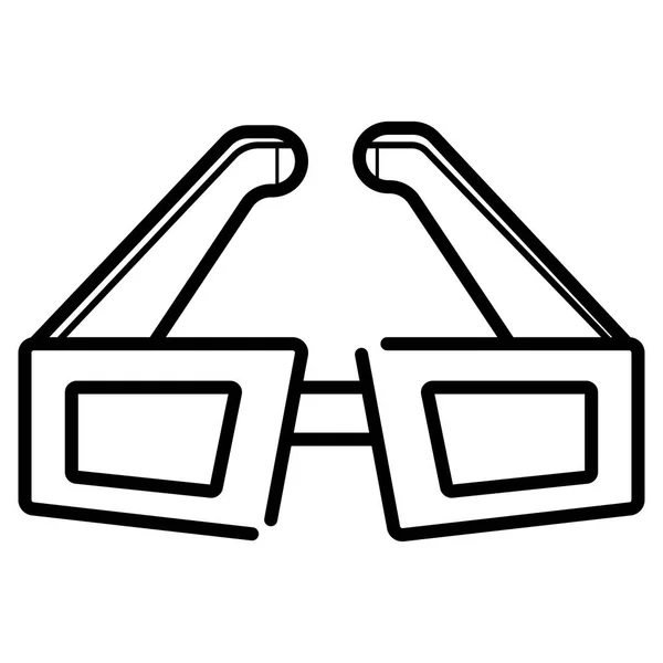 Okulary Płaski Wektor Ikona — Wektor stockowy
