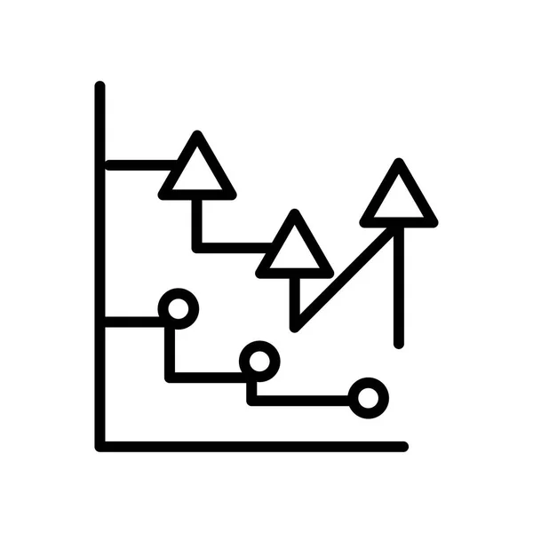 Gráfico Icono Vector Ilustración — Vector de stock