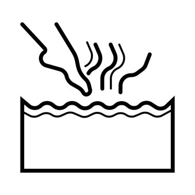 Kadınsı ayak ayak banyosu