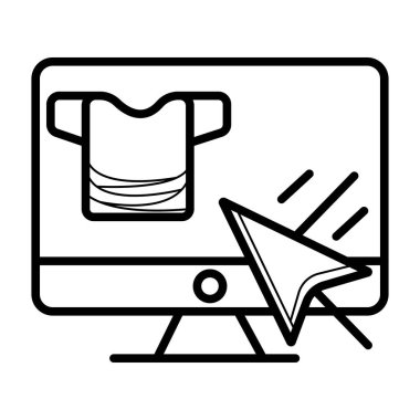 Online alışveriş simge tasarlamak