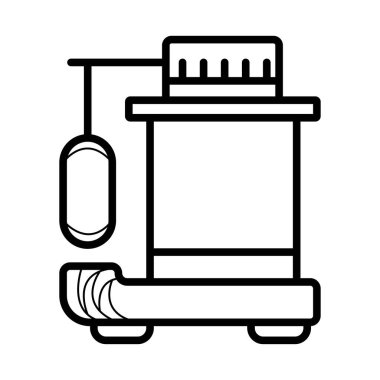 Benzin istasyonunda pompa simgesi