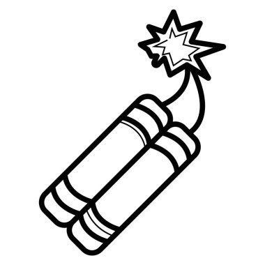  Bomba simgesi vektör illüstrasyonu