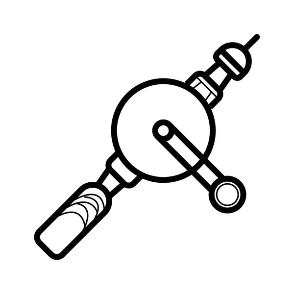 Hand Drill Icon Vector — Stock Vector