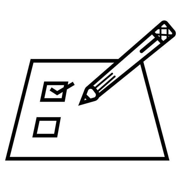 vektör formu kene ve kalem simgesini