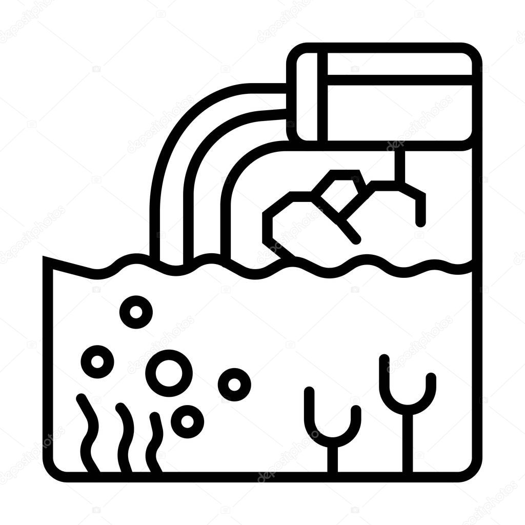Wastewater icon vector illustration