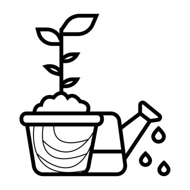 bitki pot simge tasarlamak