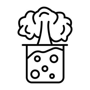 test tüp vektör simgesi