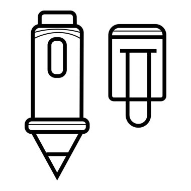 kalem simgesi vektör illüstrasyonu