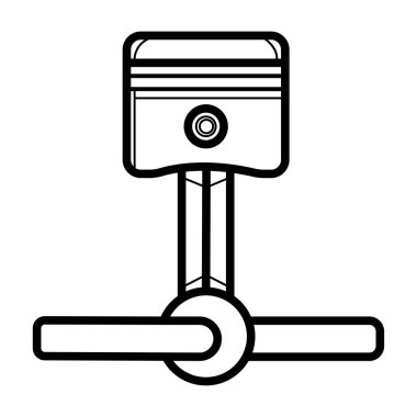 Piston simge vektör çizim