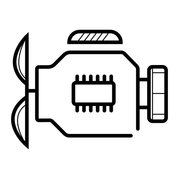 Εικονίδιο Του Κινητήρα Φορέα Κινητήρας — Διανυσματικό Αρχείο