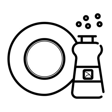 Vektör Mutfak bulaşık yıkama