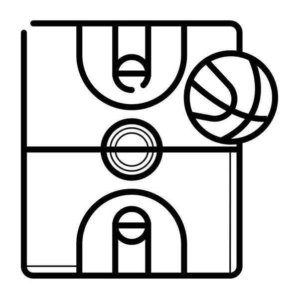 Basketbal Vektorové Ikonu Obrázek — Stockový vektor