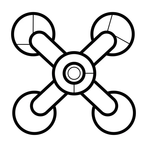 Drone Pictogram Vector Illustratie — Stockvector