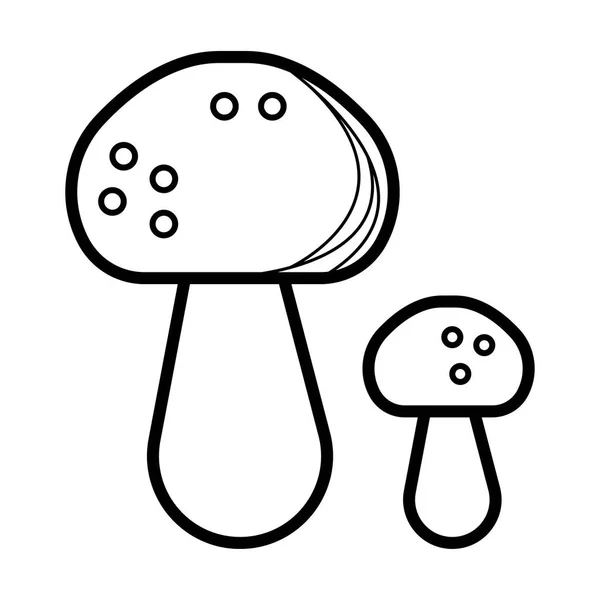 Ciuperci Icon Ilustrare Vector — Vector de stoc