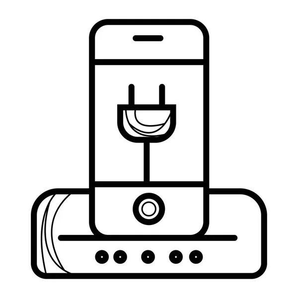 携帯電話の充電アイコン イラスト — ストックベクタ