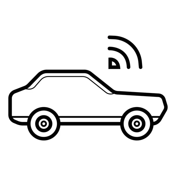 Wifi Auto Icon Car Mit Wifi — Stockvektor