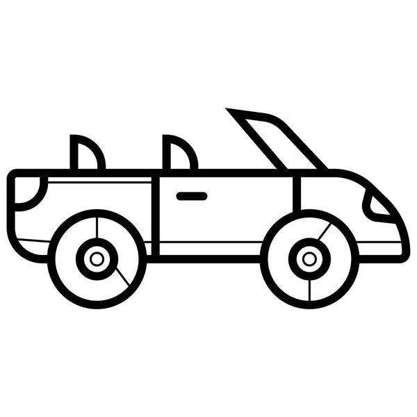 Ilustração Vetor Ícone Carro —  Vetores de Stock