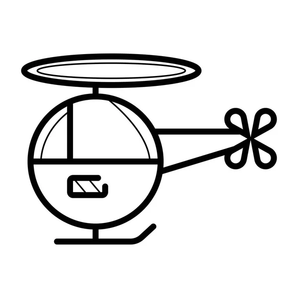 Helikopter Pictogram Vector Illustratie — Stockvector