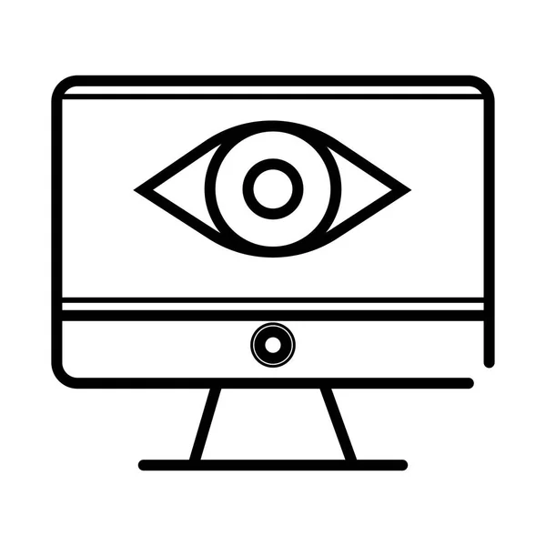 Vizuální Marketing Ikona Ilustrace — Stockový vektor