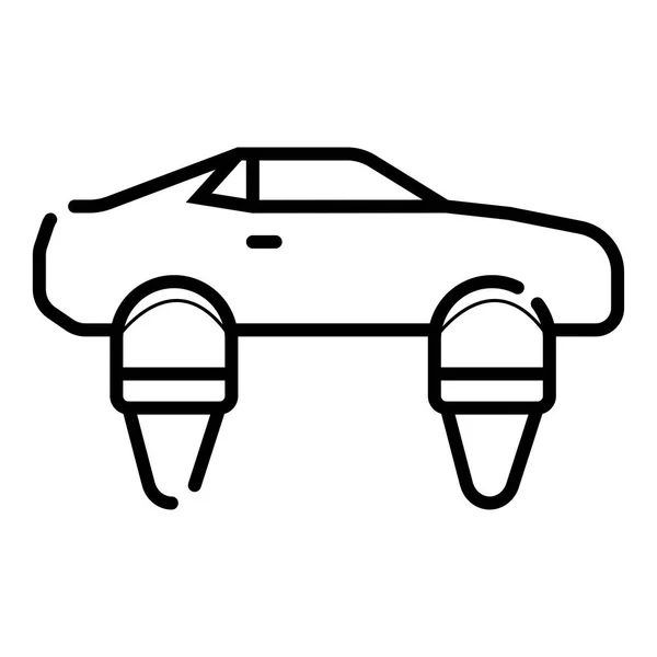 Symbol Des Persönlichen Hovercar Dünne Linie Symbol Der Zukunftstechnologie Piktogrammgrafik — Stockvektor