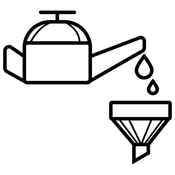 Symbolbild Ölkanister — Stockvektor