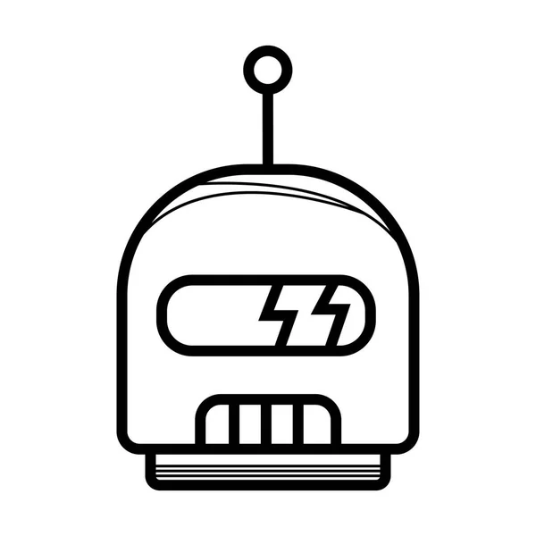 Robot Icono Vector Ilustración — Archivo Imágenes Vectoriales