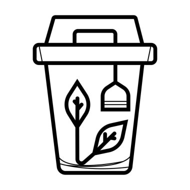 Çay simge vektör çizim