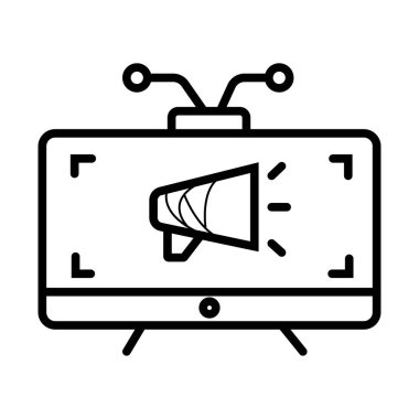 TV pazarlama simge tasarlamak