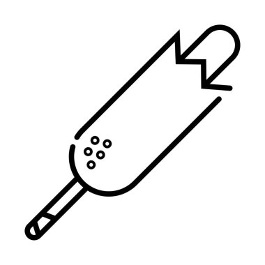 hotdog simgesi vektör illüstrasyonu